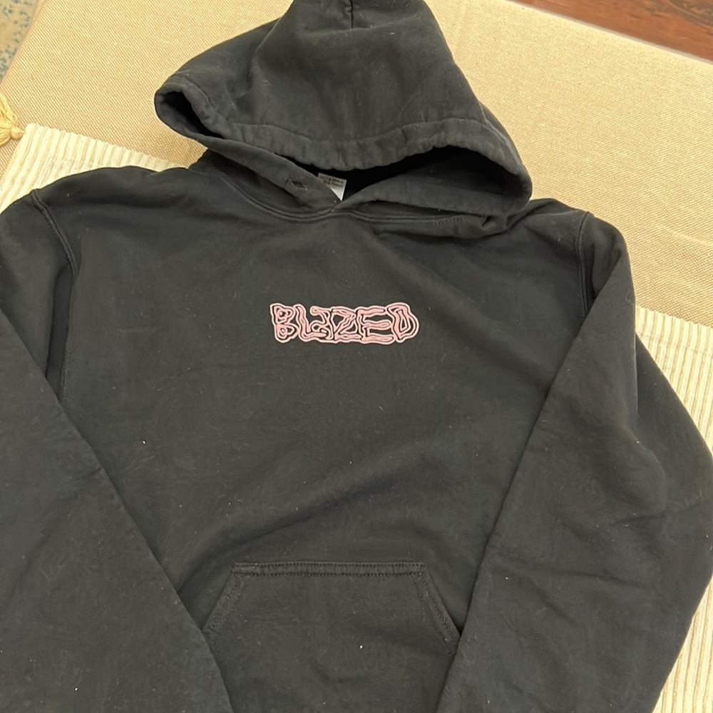 Blazed black hoodie adult small